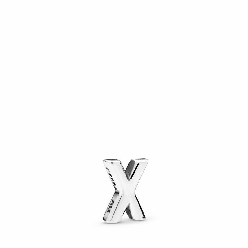 Pandora Letter X Petite Locket Charm Outlet NZ, Sterling Silver (962513-VEO)